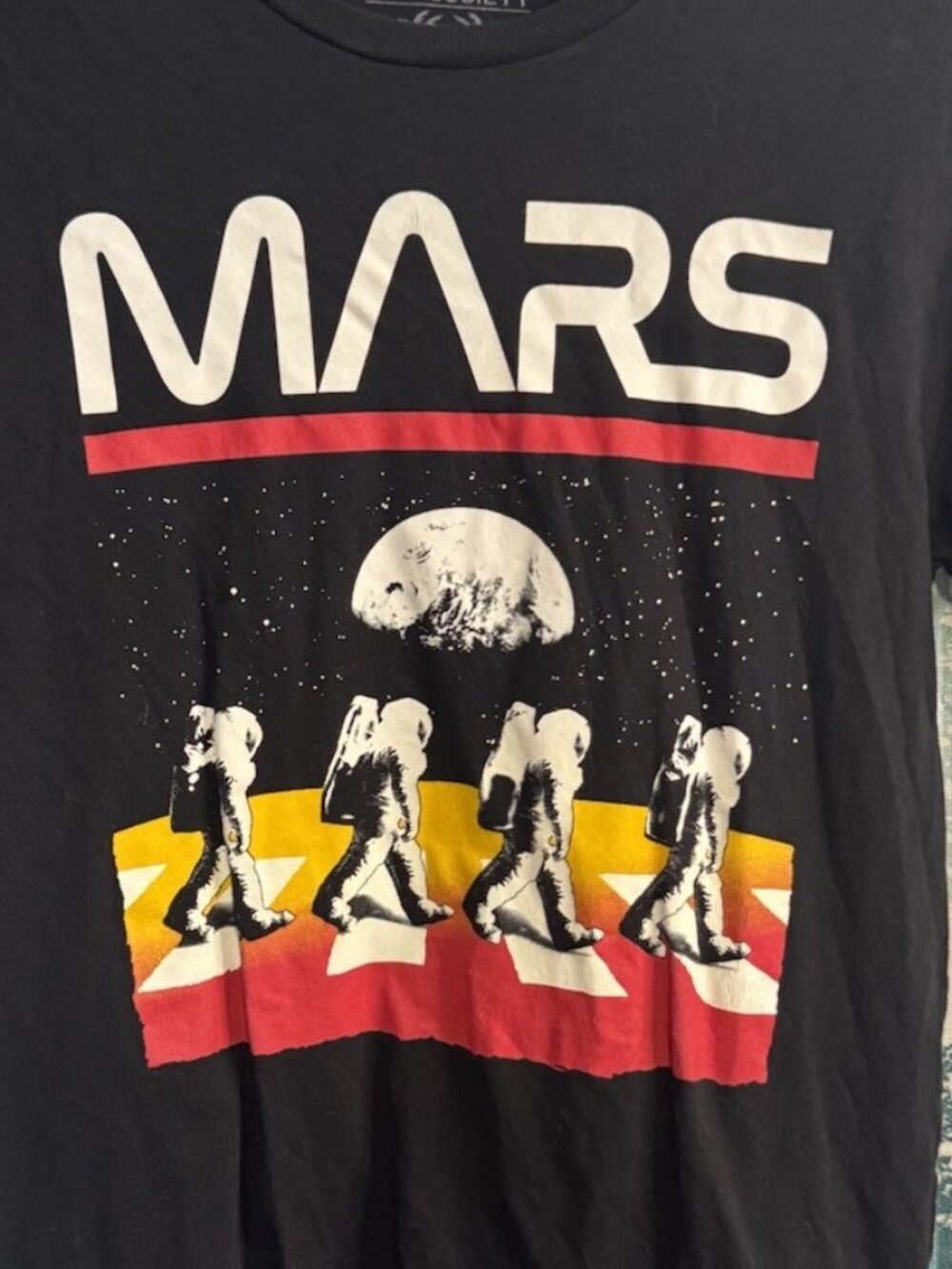 Riot Society MARS T-Shirt Size S Men’s Beatles as Astronauts Abbey Road